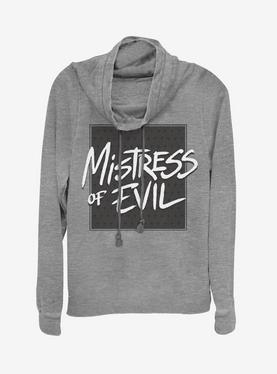 Disney Maleficent: Mistress Of Evil Bold Text Cowlneck Long-Sleeve Womens Top, , hi-res